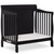 Dream On Me Aden Full Panel Convertible 4 In 1 Mini Crib In Black