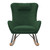 Baby Relax Robbie Rocker Accent Chair With Storage Pockets, Green, Soft Chenille Fabric