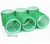 Nogis 2.36" Plastic & Nylon Self Grip Velcro Hair Rollers, 6 Piece Set, Green