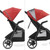 Evenflo Gold Sensorsafe Verge3 Travel System Strollers, Garnet Red