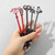 5pcs The Nightmare Before Christmas Makeup Brushes Corpse Bride Anime Makeup Brush Set Jack Skellington Eyeshadow Brushes (brush And Brooch)