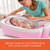 Summer Lil Luxuries Whirlpool Bubbling Spa & Shower (pink) ? Luxurious Baby Bathtub With Circulating Water Jets ? Includes Deluxe Newborn Sling And Clean Rinse Spa/shower Unit
