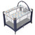 Pamo Babe Unisex Portable Playard, Sturdy Play Yard With Toy Bar For Baby(blue)