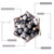 Silicone Beads 100pcs Beads Black And White Series Diy Jewelry Nursing Necklace Accessories