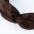 Hairitage Faux Suede Twist Headband Chocolate, 1pc