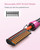 Terviiix Hot Comb Electric For Wigs & Black Hair, Ceramic Pressing Comb, Pink