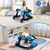 Infans 4-in-1 Baby Walker Foldable Activity Push Walker Adjustable Height Blue
