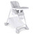 Infans Baby Convertible Folding Adjustable High Chair W/wheel Tray Storage Basket Grey