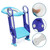 165 Lb Adjustable Kids Training Potty Trainer Toilet Seat Safety Seat Chair Toddler With Ladder Step Up Stool Non-slip Folding Seat