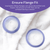 Lansinoh Comfortfit Breast Pump Flanges 30.5mm, 2 Ct