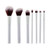 Premium Professional Cosmetic Magnet Brush Gift Set With Standing Holder, Black, 8 Piece Set