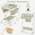 Baby Diaper Changing Table Portable Newborn Nursery Height Adjustable Organizer Green