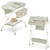 Baby Diaper Changing Table Portable Newborn Nursery Height Adjustable Organizer Green