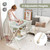 Baby Diaper Changing Table Portable Newborn Nursery Height Adjustable Organizer Green