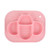 Baby Plates With Suction Plates Divided, Baby Spoon Fork Set For Toddlers, Silicone Plates For Kids With Suction Stick To High Chair Trays And Table, Baby Dishes Kids Plates And Utensils-pink