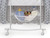 Badger Basket Wishes Oval Bassinet - Full Length Skirt - Gray/lantern