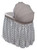 Badger Basket Wishes Oval Bassinet - Full Length Skirt - Gray/lantern