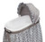 Badger Basket Wishes Oval Bassinet - Full Length Skirt - Gray/lantern