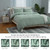 Glowsol 3 Pcs Queen Size Pom Pom Duvet Cover Set Soft Washed Microfiber Boho Duvet Cover Set With Zipper Closure, Sage Green, 90x90 Inches