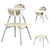 Babyjoy 4 In 1 Baby High Chair Convertible Toddler Table Chair Set W/ Pu Cushion