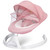 Baby Swing For Infants, Built-in Bluetooth Rocker, Electric Auto Swing Chair With 5 Gears & Time Set & Music, Newborn & Up, Pink
