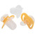 Joovy Airnoogie Baby Pacifier, Small/newborn/0+ Months, 2 Pack Yellow