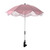 Umbrella For Universal Flexible Parasol Stroller Adjustable With Protection 360 Degree Clamp Umbrella Clamp Parasol Folding Pink, 68x65cm