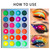 Neon Eyeshadow Palette Professional Glow In The Dark,de'lanci Aurora Rainbow Eye Shadow Palette Party,stage Makeup Glitter,matte/shimmer For Eyes,cosmetic ,bright Vibrant Colors Shades