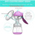 Breastfeeding Pump Painfree Strong Suction Power Manual Breast Pump Breast Milk Pump Bpa Free Portable Silicone Breast Milk Collector Storage Containers