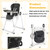Babyjoy Baby High Chair Foldable Feeding Chair W/ 4 Lockable Wheels Black