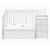 Pemberly Row 4-in-1 Convertible Crib And Changing Table Set In White