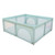 Oukaning Portable Green Playpen Baby Safety Gate With Breathable Net 59*70*27.5inch
