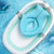 Baby Bath Support Seat - Infant, Newborn, 0-6 Months, In-sink Baby Travel Bath Pad Fish(blue)