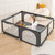 Baby Playpen,large Play Pens For Babies And Toddlers,sturdy Play Yards,kids Indoor & Outdoor Activity Center, Baby Fence With Breathable Mesh,grey