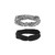 Hairitage Athletic Twist Stylish Headband (black, Dalmatian), 2 Pc