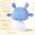 Orzbow Baby Silicone Teething Toy,infant Mushroom Teether,bpa Free,soft Rattle Toy,fit 0-6 Months(blue)