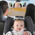 Nogis Baby Car Mirror For Back Seat | View Your Child In Rear Facing Car Seat | See Children Or Pets In Backseat | Crash Tested Best Infant Safety Double-strap Mirror | Wide Angle | Shatterproof