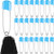 50 Pieces Diaper Pins Baby Safety Pins 2.2 Inch Plastic Head Cloth Diaper Pins With Locking Closures Stainless Steel Nappy Pins With Velvet Bag (blue)