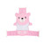 Baby Bath Tub Support Anti-slip Soft Bath Net Bathtub Sling Bear Shower Mesh Bathing Cradle For Tub(pink)