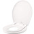Little2big 81slow 000 Toilet Seat With Built In Potty Training Seat, Slow Close, And Will Never Loosen, Round, White