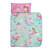 Everything Kids Pink And Aqua Mermaid Toddler Nap Mat With Attached Pillow And Blanket, Preschool Girl