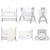 Dream On Me Cub Portable Bassinet, Rocking Cradle, Best For Small Living Space, Compact Portable Bassinet In White