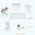 Gymax 48'' Breathable Baby Children Toddlers Bed Rail Guard Safety Swing Down White