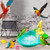 Toyfunny 15pcs Bird Automatic Bathtub Swimming Pool Toy Bath Shower Water Dispenser For P