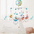 Huntermoon English Songs Musical Baby Kids Crib Mobile With Projection Music Box Lights Hanging Rattles Bed Bell Remote Control Toys For 0-18 Months Newborn Infant Boys Girls (without Battery)