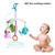 Famure Baby Stroller Mobile Soft Hanging Squeaky Toy Infant Newborn Buggy Mobile Plush Wind Chime For Crib Travel