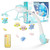Levang Baby Musical Crib Mobile With Projector And Night Light,150 Music,timing Function,take Along Mobile Music Box And Rattle,gift For Toddles