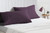 King Size Pillowcase 600 Thread Count Luxury Extrasoft 100% Egyptian Cotton In Hotel Quality Plum Solid, Pack Of 2