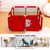 Baby Playpen, Outdoor Play Yard, Portable Play Yard 4-panel- Baby Safety Playpen For Infant Toddler With Basketball Hoop,red