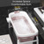 Folding Bath Tub Adult Portable Spa Bathtub Sauna Tub With Cover, 46x24.4x20.5 In / 54.3x24.4x20.5 In